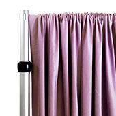 Lavish Velvet Wide Width Drape w/ Sewn Rod Pocket - Orchid