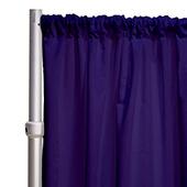 *FR* LUXE Satin Drape Panel by Eastern Mills (59" Wide) w/ 4" Sewn Rod Pocket - Majestic Purple