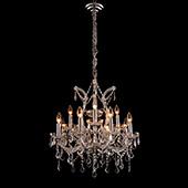 Medium Luxe 12-Arm Empress Crystal Chandelier - 24" D