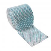 DISCONTINUED ITEM - DecoStar™ Turquoise and Silver Rhinestone Mesh - 30 Foot Roll