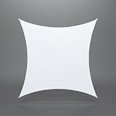 Scrim FX 4 Point Square Spandex Sail - 6' x 6'