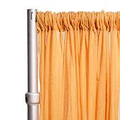 *FR* 10ft Wide Sheer Voile Curtain Panel by Eastern Mills w/ 4" Pockets - Gold