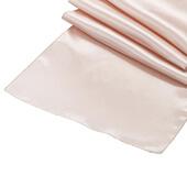 Sleek Satin Runner 14" x 108" - Blush/Rose Gold