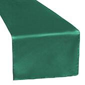 Sleek Satin Runner 14" x 108" - Emerald Green