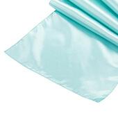 Sleek Satin Runner 14" x 108" - Light Turquoise