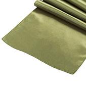 Sleek Satin Runner 14" x 108" - Willow Green