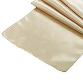 Sleek Satin Runner 14" x 108" - Champagne