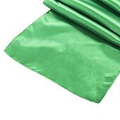 Sleek Satin Runner 14" x 108" - Kelly Green