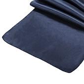Sleek Satin Runner 14" x 108" - Navy Blue