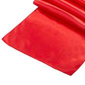 Sleek Satin Runner 14" x 108" - Red