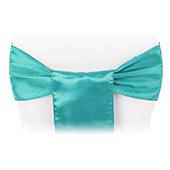 Sleek Satin Sash 6" x 108" - Dark Turquoise