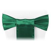 Sleek Satin Sash 6" x 108" - Emerald Green