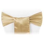 Sleek Satin Sash 6" x 108" - Gold Antique