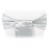 Sleek Satin Sash 6" x 108" - Silver