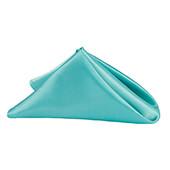 Sleek Satin Napkin 20"x20" - Light Turquoise