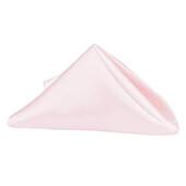 Sleek Satin Napkin 20"x20" - Pastel Pink