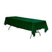 Sleek Satin Tablecloths 60"x120" Rectangular - Emerald Green