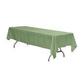 Sleek Satin Tablecloths 60"x120" Rectangular - Mint Green