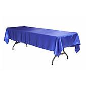 Sleek Satin Tablecloths 60"x120" Rectangular - Royal Blue