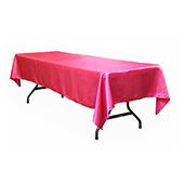 Sleek Satin Tablecloths 60"x120" Rectangular - Fuchsia