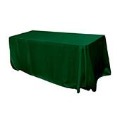 Sleek Satin Tablecloth 90"x156" Rectangular - Emerald Green