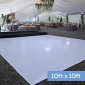 Premium Vinyl Dance Floor Wrap - White - 10ft x 10ft