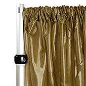 *FR* Taffeta Drape Panel by Eastern Mills 9 1/2 FT Wide w/ 4" Sewn Rod Pocket - Copper