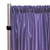 *FR* Crushed Taffeta Drape Panel by Eastern Mills 9 1/2 FT Wide w/ 4" Sewn Rod Pocket - Purple