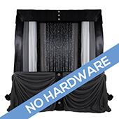 FABRIC ONLY! Modern Theme Pro-Designed Backdrop or 4 Post Canopy Kit - 6ft-10ft Tall