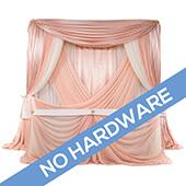 FABRIC ONLY! Romantic Theme Pro-Designed Backdrop or 4 Post Canopy Kit - 6ft-14ft Tall