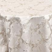 Dazzle Tablecloth by Eastern Mills - Damask Golden White - Many Size Options
