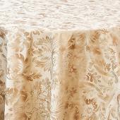 Embellished Tablecloth by Eastern Mills - Damask Cream  - Many Size Options