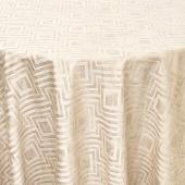 Embellished Tablecloth by Eastern Mills - Square Cream  - Many Size Options