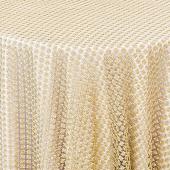 Twinkle / Daphne Lace Table Overlay by Eastern Mills - Gold Twinkle - Many Size Options