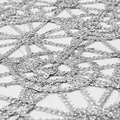 Dazzle Sequin Lace - 10 Yard Bolt - Silver