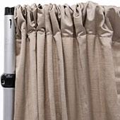 Royal Slub Drape Panel - 100% Polyester - Fog