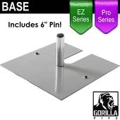 EZ and Pro Series - 16in x 14in Standard Duty 6" x 2" Base (Up to 8ft)
