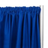 Poly Premier Cloth Drape Panel by Eastern Mills w/ Sewn Rod Pocket - Expo Blue