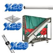 Complete Pipe & Cart Set! "Party Cart" - Create 280 linear feet of 8ft Tall Tradeshow Backdrop!