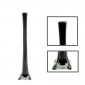 Decostar™ Glass Eiffel Tower Vase 20" - 12 Pieces - Black
