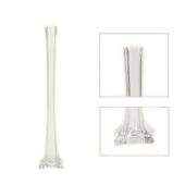 Decostar™ Glass Eiffel Tower Vase 20" - 12 Pieces - Clear