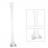 Decostar™ Glass Eiffel Tower Vase 24" - 12 Pieces - White