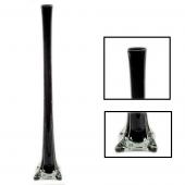 Decostar™ Glass Eiffel Tower Vase 28" - 12 Pieces - Black