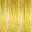 Gold - Cracked Ice Fringe Table Skirt - Many Size Options