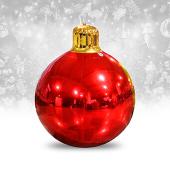 Red DELUXE Inflatable GIANT Christmas Ornament