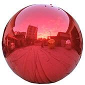 Red Inflatable Mirror Ball/Sphere - Choose your Size!