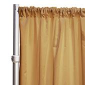 *FR* LUXE Satin Drape Panel by Eastern Mills (59" Wide) w/ 4" Sewn Rod Pocket - Victorian Gold