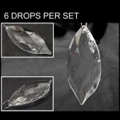 DecoStar™ Marquis Acrylic Bead / Drop (Case of 6)