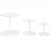 Single Plastic Plate Cake Stands 3pc/set