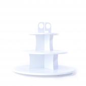 Single Plastic Treat Stand - White